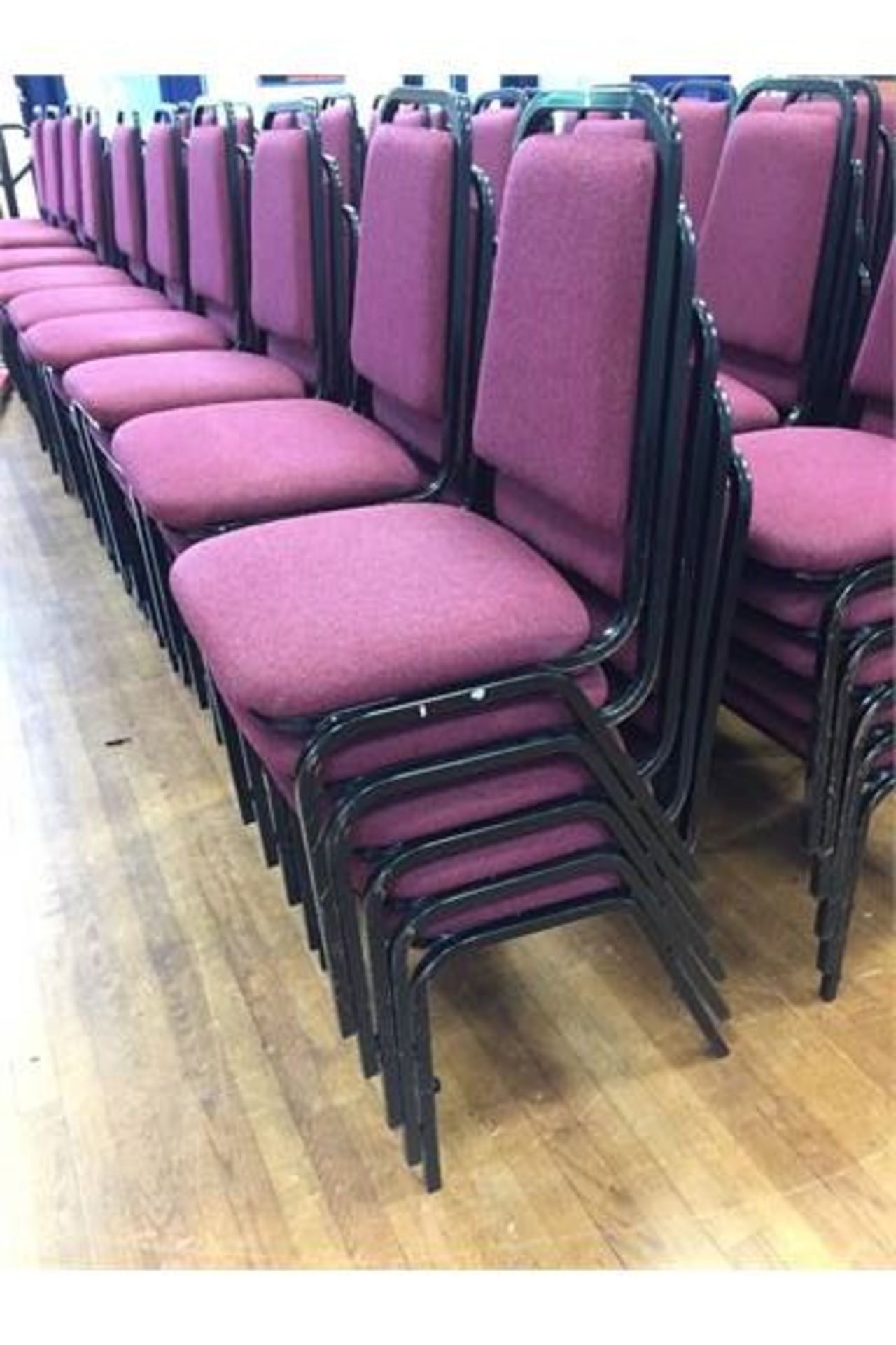 10x Stacking chairs. Hall