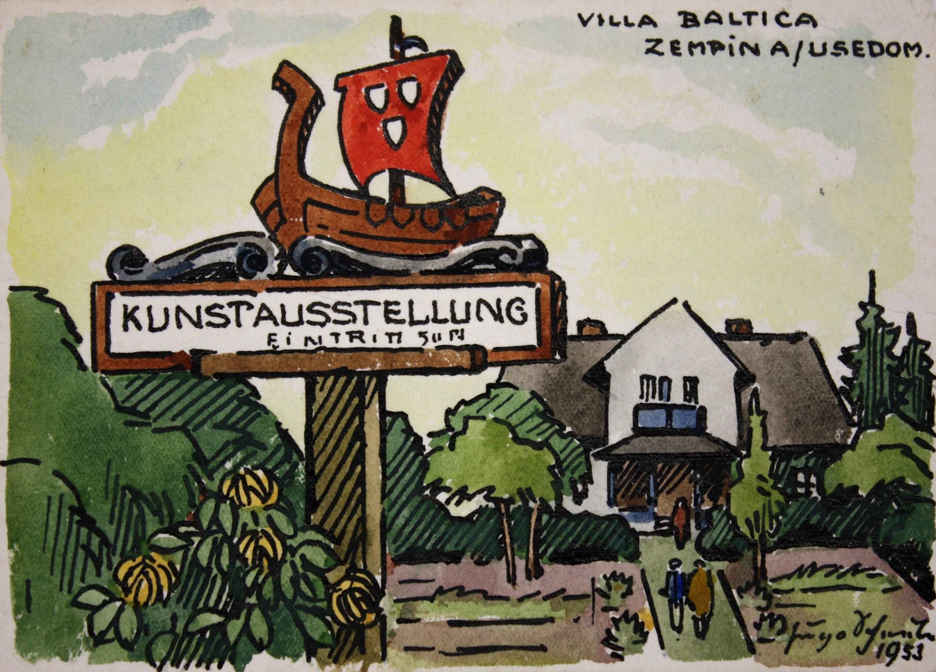 Scheele, Hugo (1881 Arnsberg – 1960 Zempin/Usedom)„Villa Baltica – Haus und Garten des Künstlers“