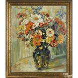 Attributed to Mary Elizabeth Price (American 1877-1965), oil on canvas floral still life, 24'' x