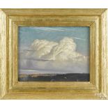 George William Sotter (American 1879-1953), oil on board of cloud formations, signed lower right,