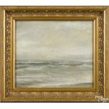 William Trost Richards (American 1833-1905), oil on board coastal scene, signed lower left, 11 1/2''