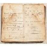 Leatherbound book The Works of the Rev. John Fletcher, volume II, the first American edition,