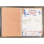 Wright & McGill salesman sample fishing tackle book, 20th c., includes sixteen pages of various