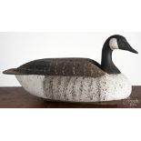 Contemporary cork body goose decoy, signed Phineas Hilliard 2/3/84, 24 1/2" l. Good condition with