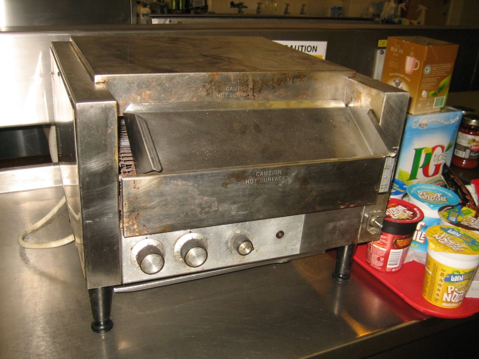 Stainless steel conveyor type toaster (Lift out £10)