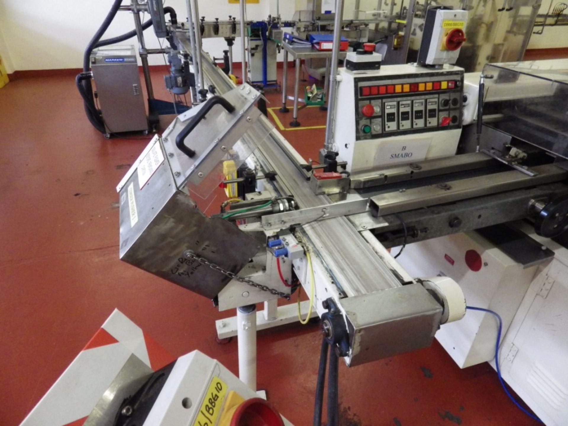 Product conveyor complete with corner pusher (Lift out £30) ) (Please note - acceptance of the final