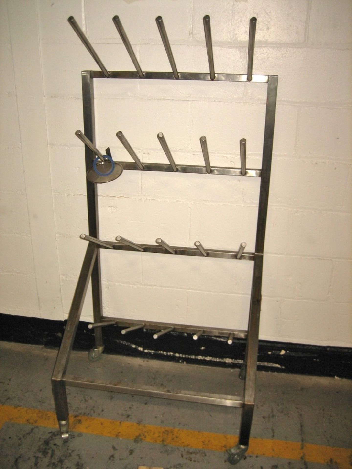 Mobile stainless steel wellington boot rack (Lift out £10)