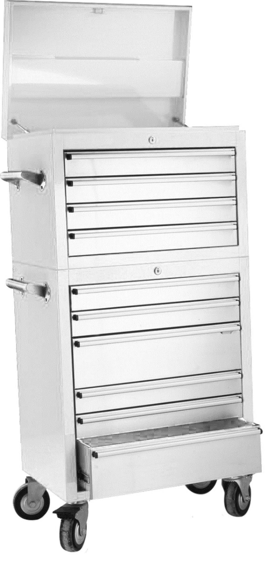 26 inch 10 draw stainless steel storage unit 661mm W x 1280mm H 460mm D NEW and BOXED Includes:
