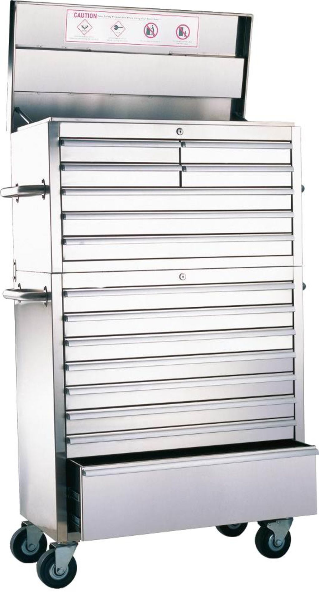 36 inch 15 draw stainless steel storage unit 915mm W x 1550mm H 460mm D NEW and BOXED Includes: