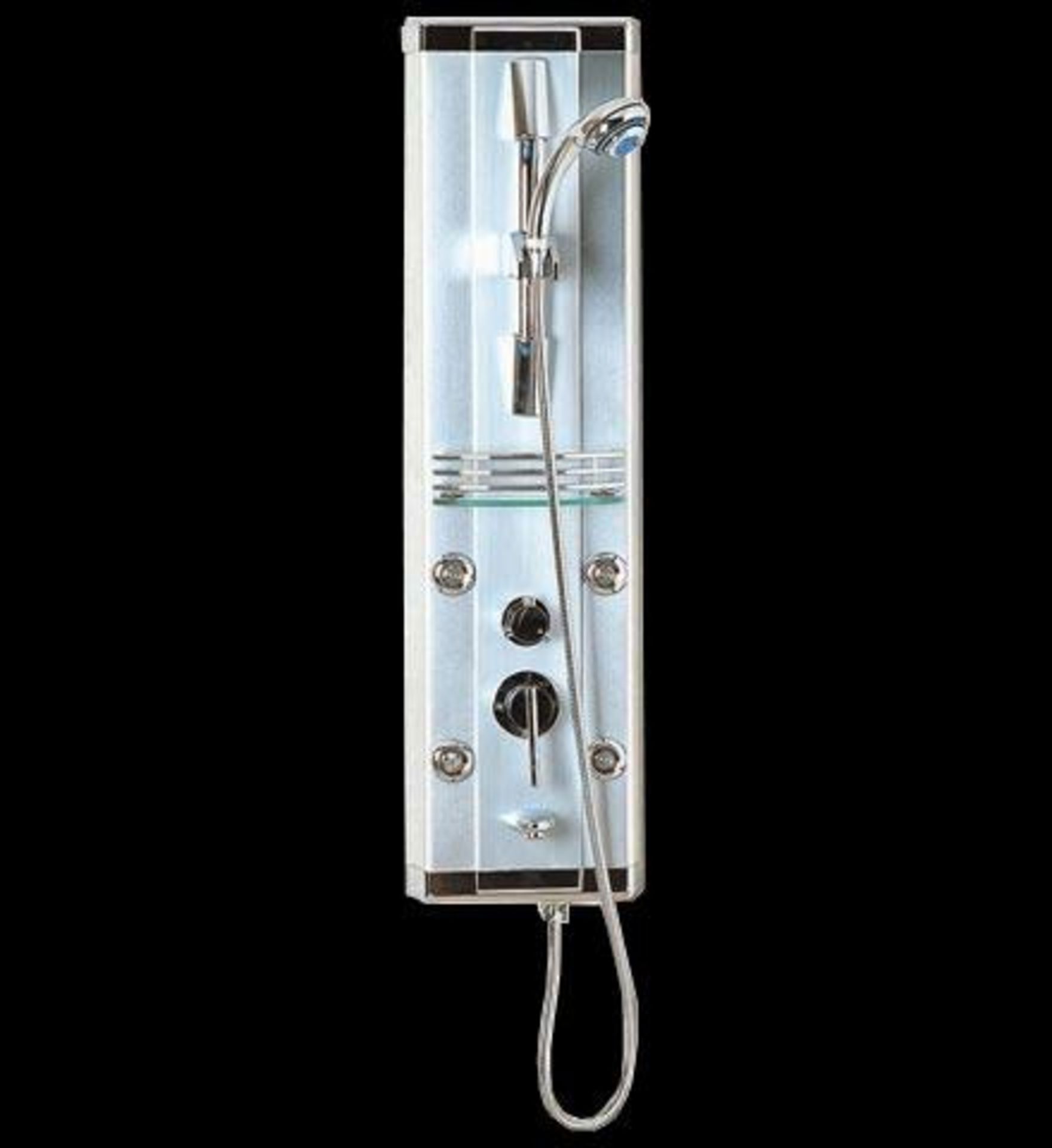 ADP001 aluminium, body jet shower panel new boxed delivery possible on this item, to anywhere, price
