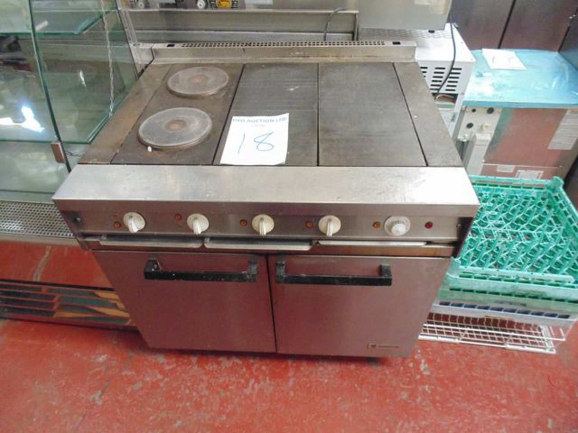 Falcon Dominator model E11004HF electric hot plate with 2 x hobs and oven