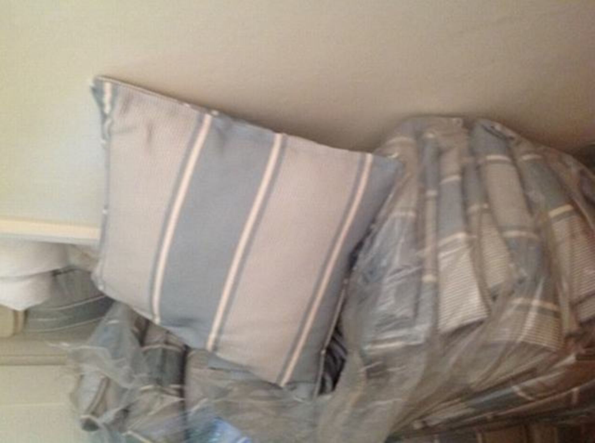 10 x upholstered cushions