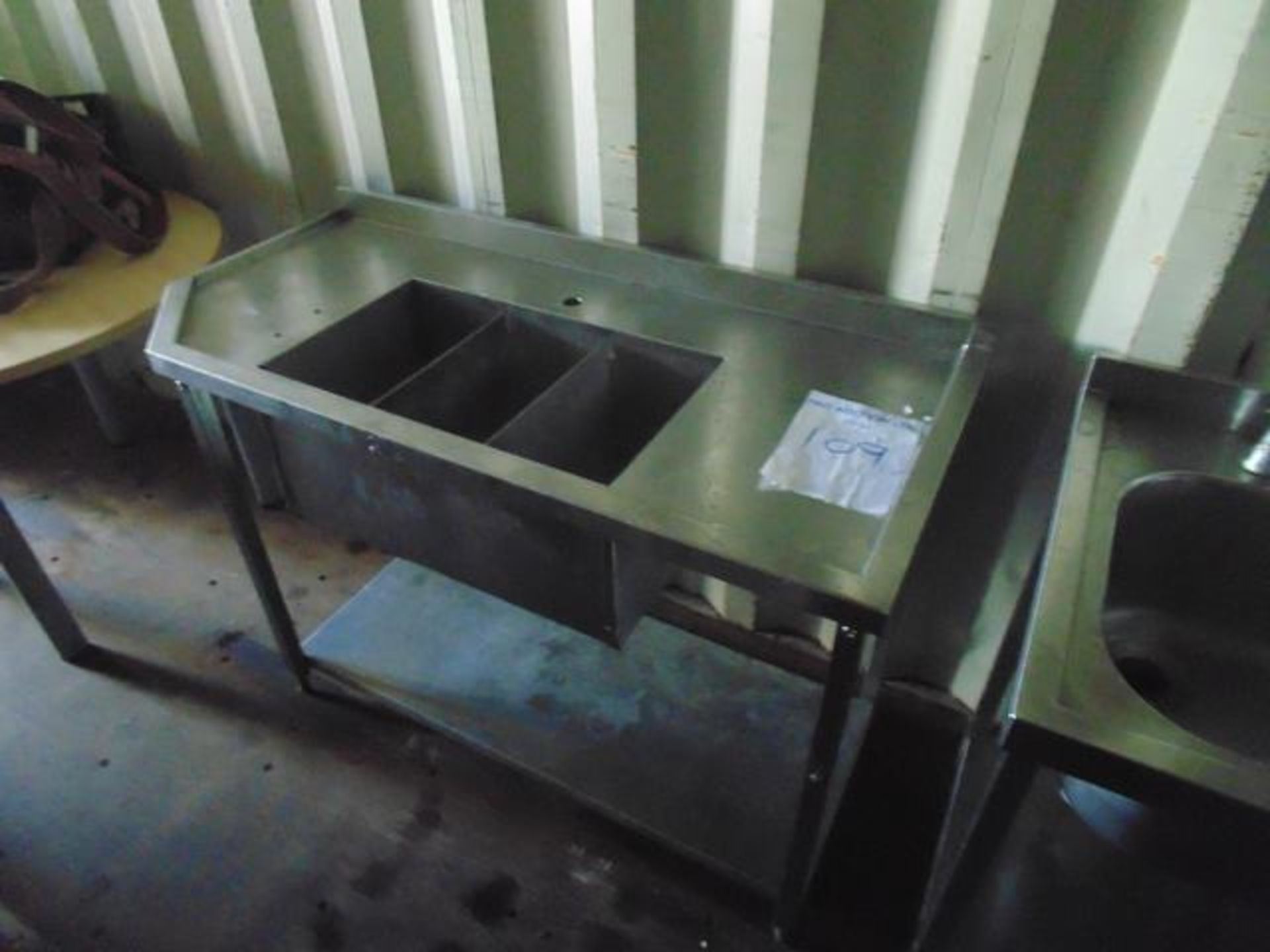 Stainless steel ice dump 1260mm x 600mm