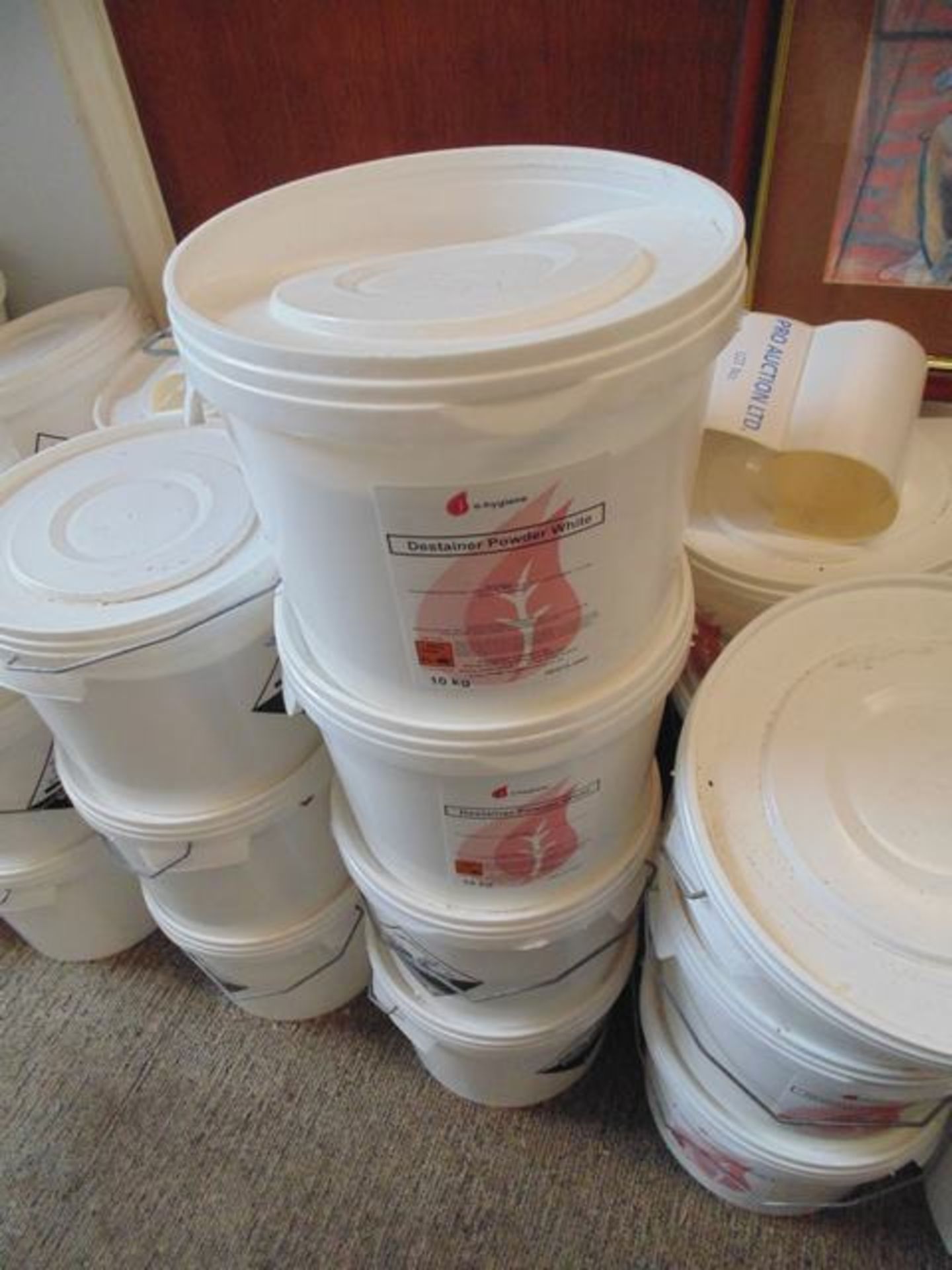 5 x E Hygiene 10kg Destainer Powder White (Sodium Carbonate Sodium Tripolyphosphate Sodium Perborate