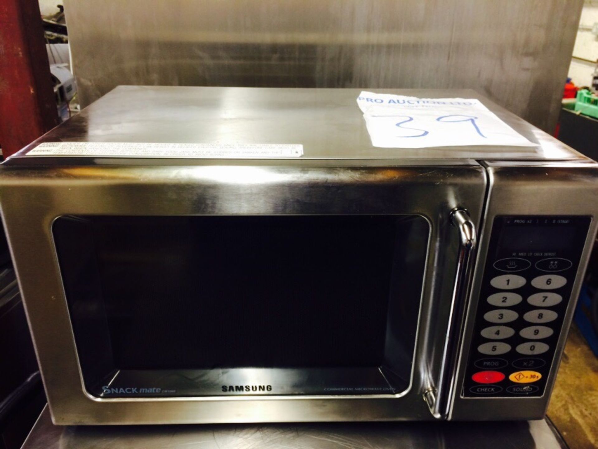 Samsung model CM1069 stainless steel commercial micro wave oven