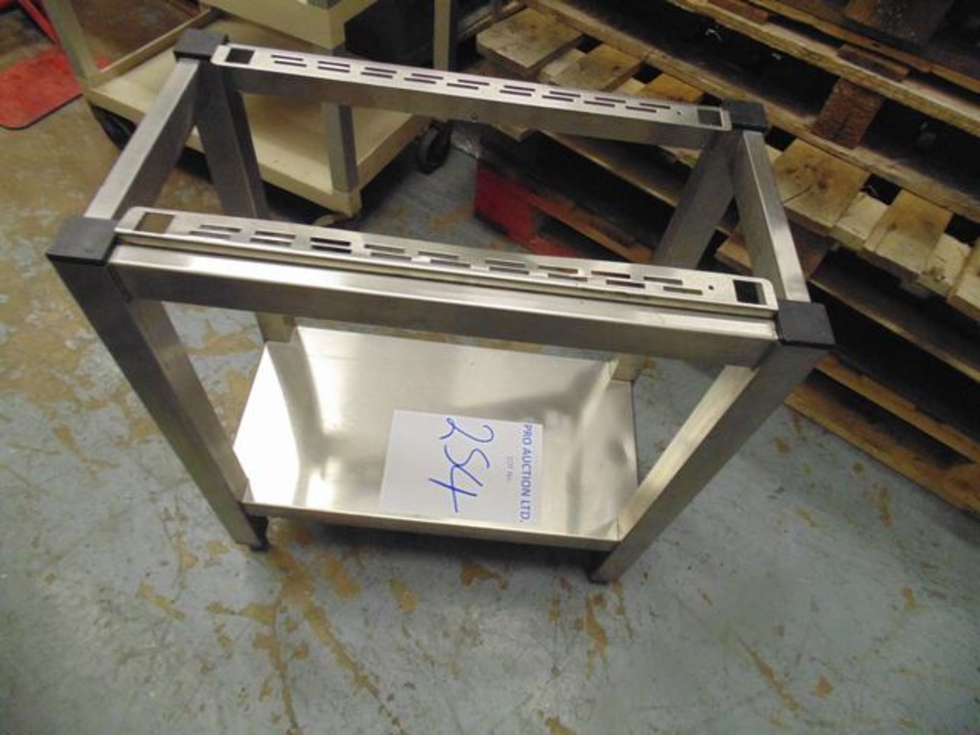 Stainless Steel table base (no top)  570mm x 310mm x 660mm