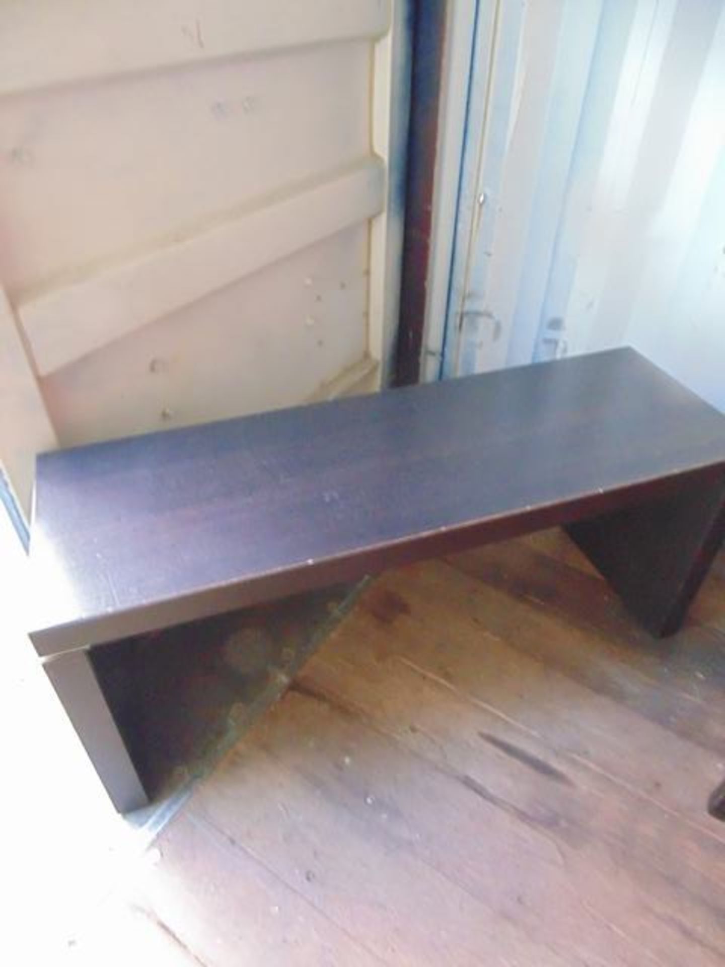 1 x wooden ash colour bench 1050mm x 340mm x 470mm