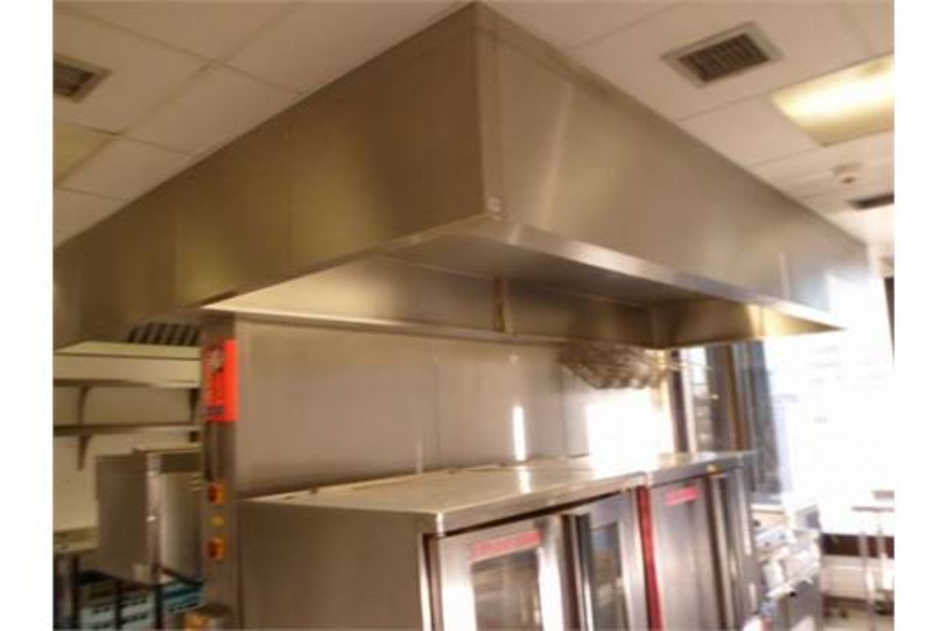 Stainless steel extraction canopy