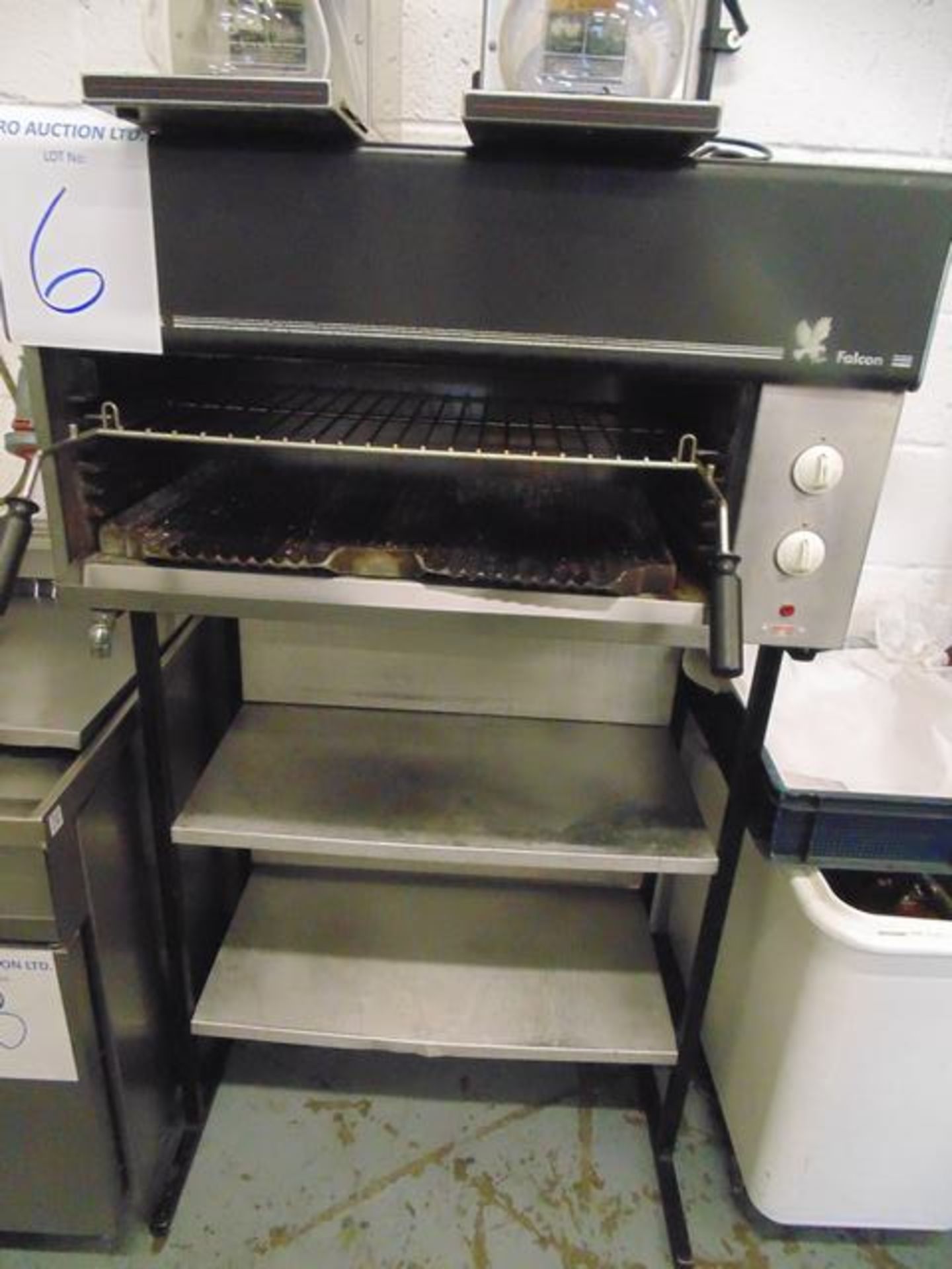 Falcon Steakhouse electric salamander grill on stand includes grill shelf 890mmx 340mm