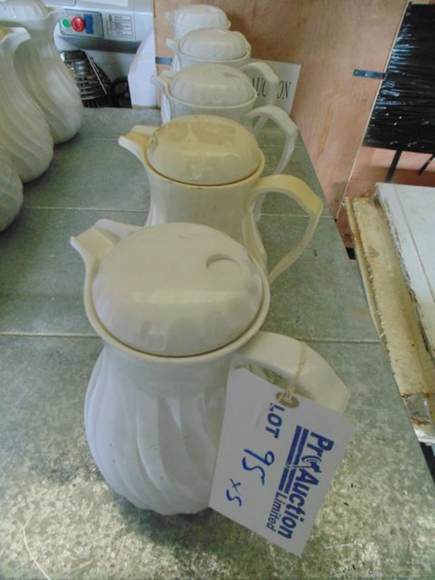 5 x white milk jugs