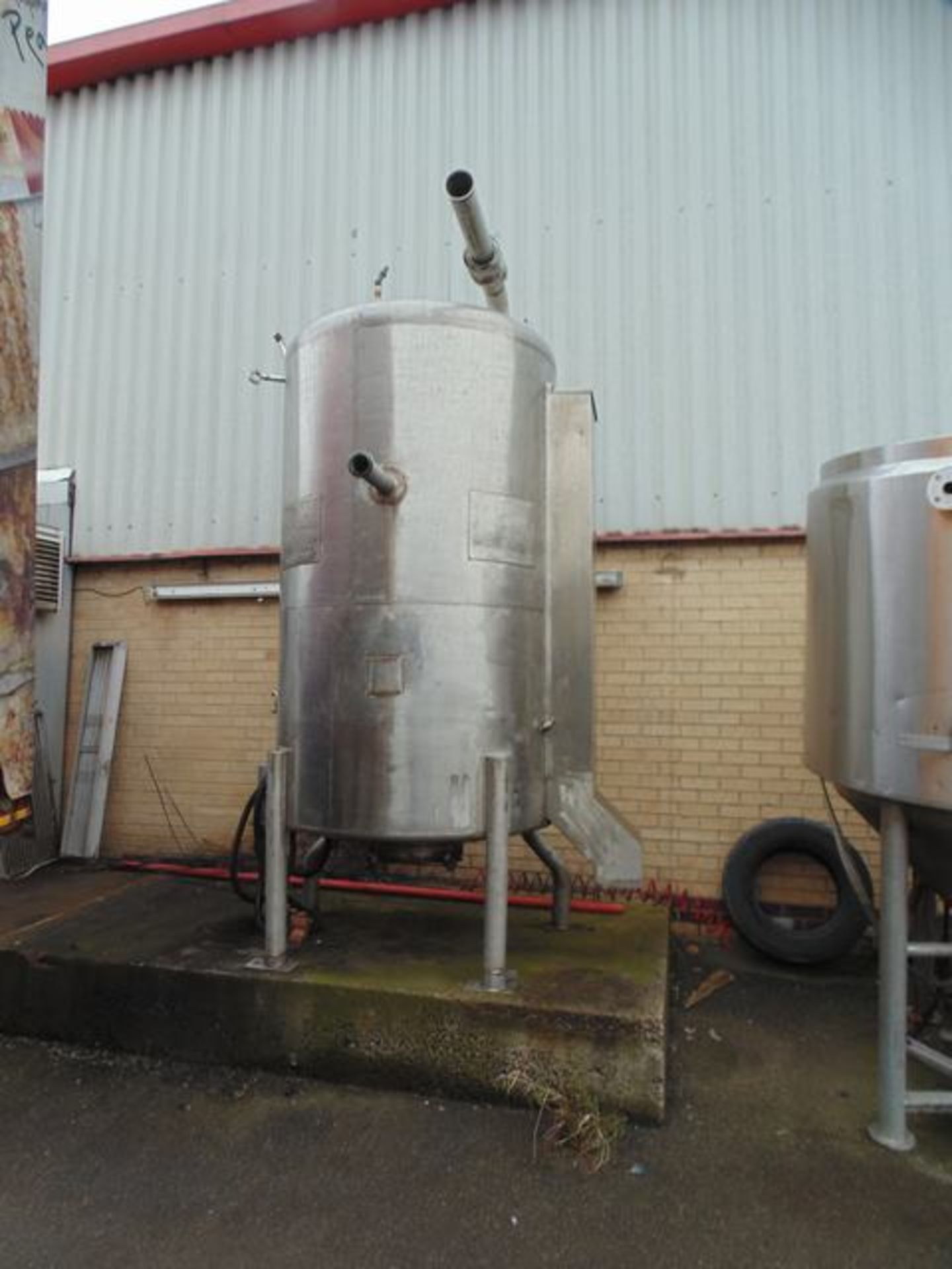 Stainless Steel Jacketed Vessel Ol Storage 6000 Litre  Lift out charge  75