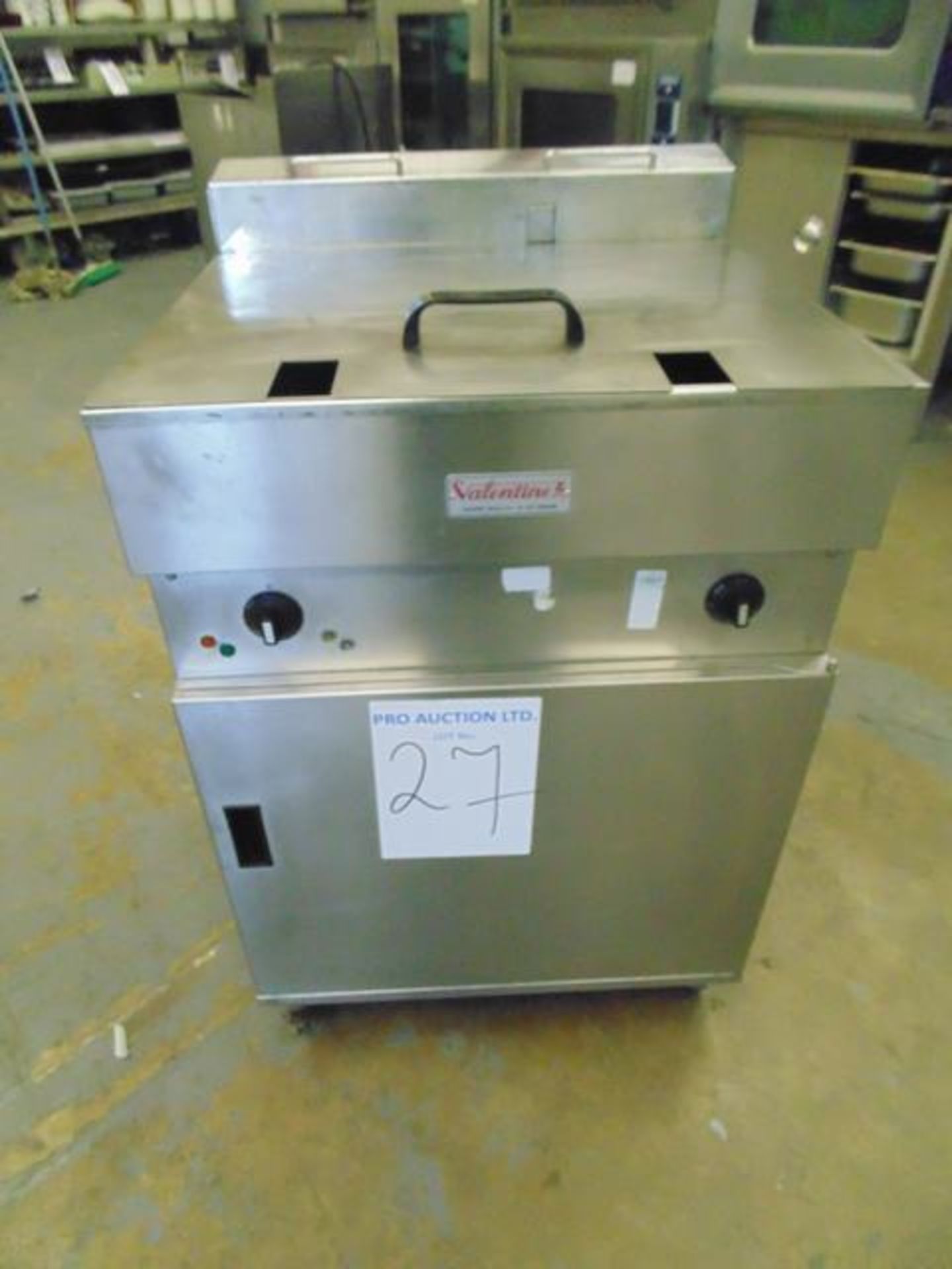 Valentine single tank twin basket fryer type V600P 3 phase SN 206C56501