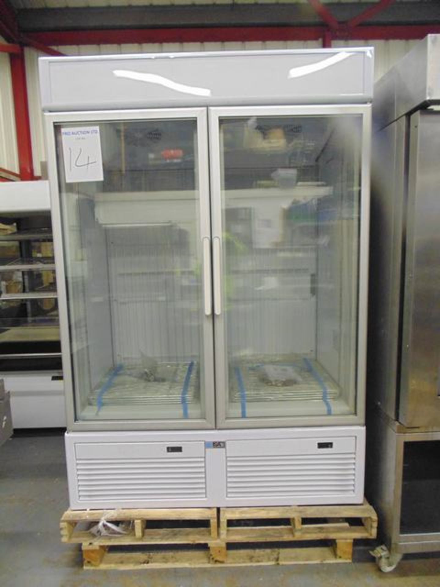 ISA Tornado model RB100 double door upright freezer SN 3131047769