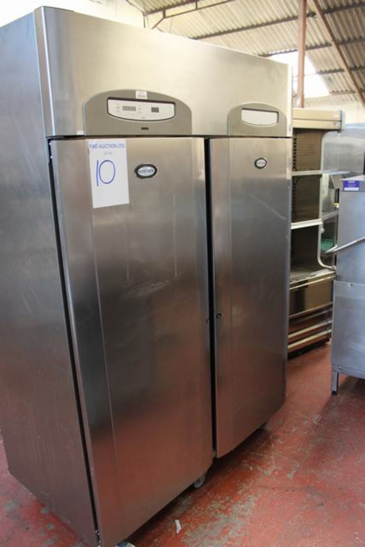 Foster model PREMG1350H stainless steel 2 door upright fridge