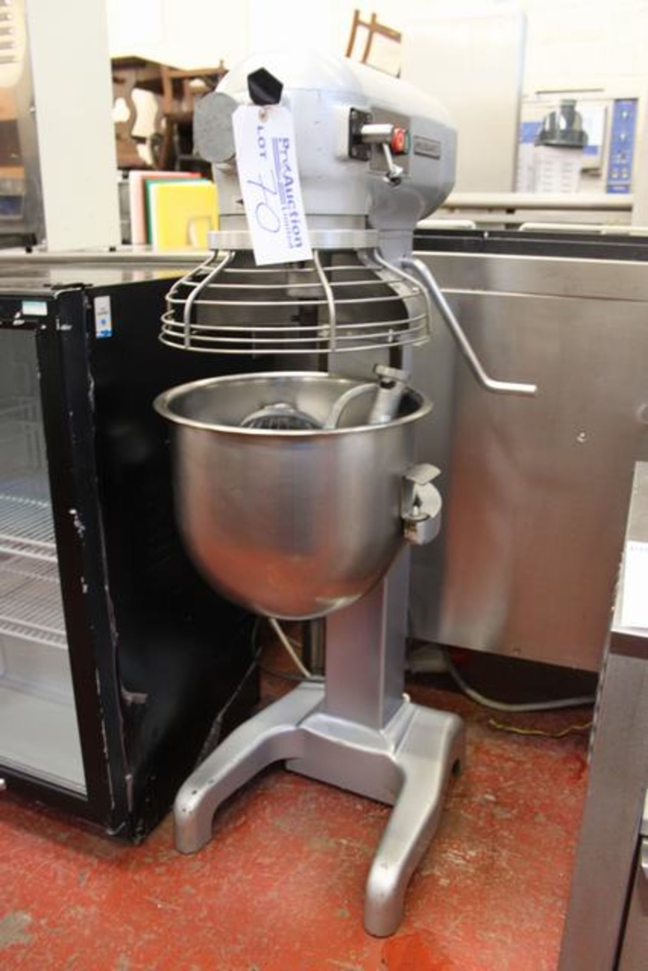 Hobart model A200 planetary mixer with bowl and tooling floor standing