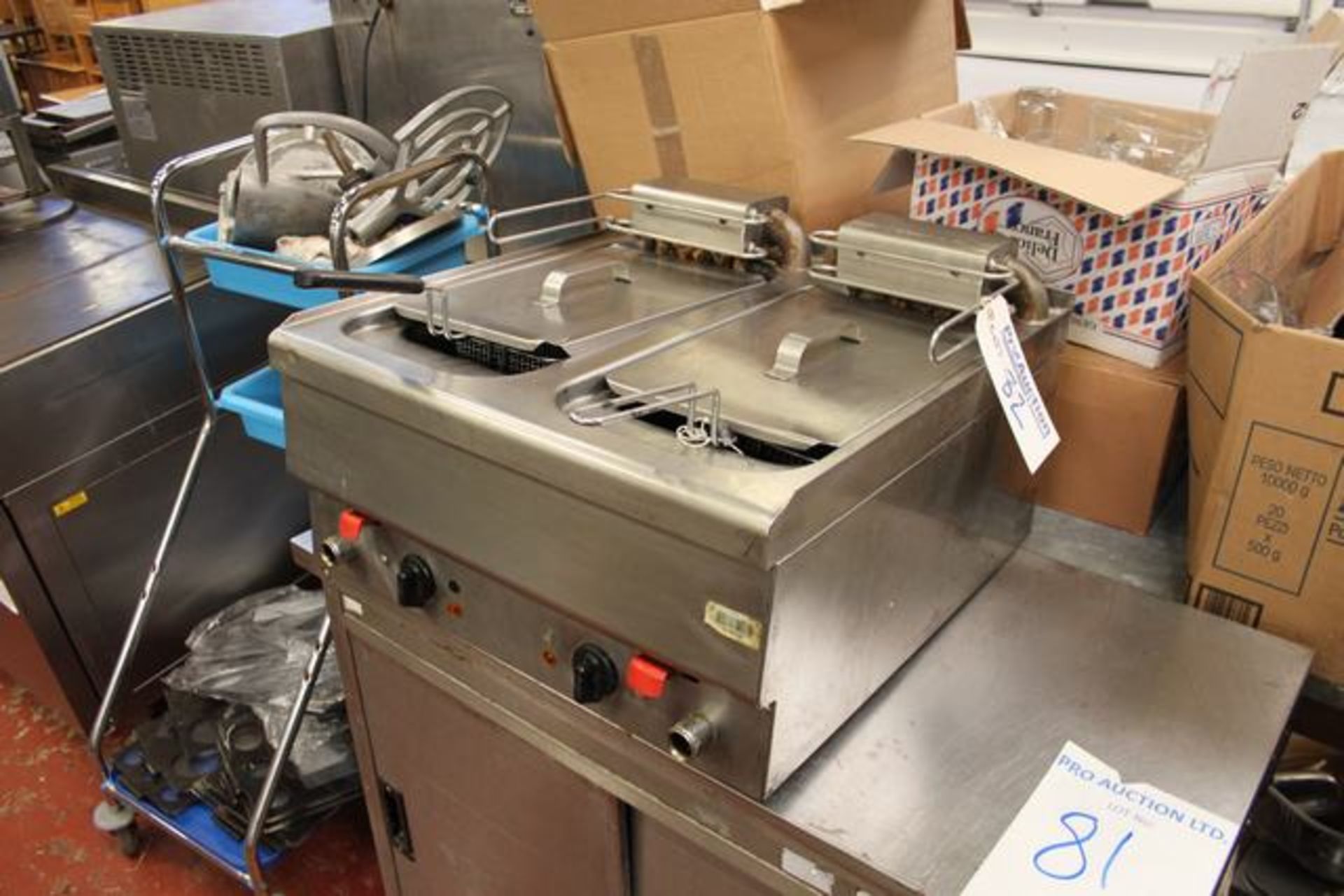 Hobart FQE61 41 twin basket counter top fryer twin tank counter top electric fryer 10 litre oil