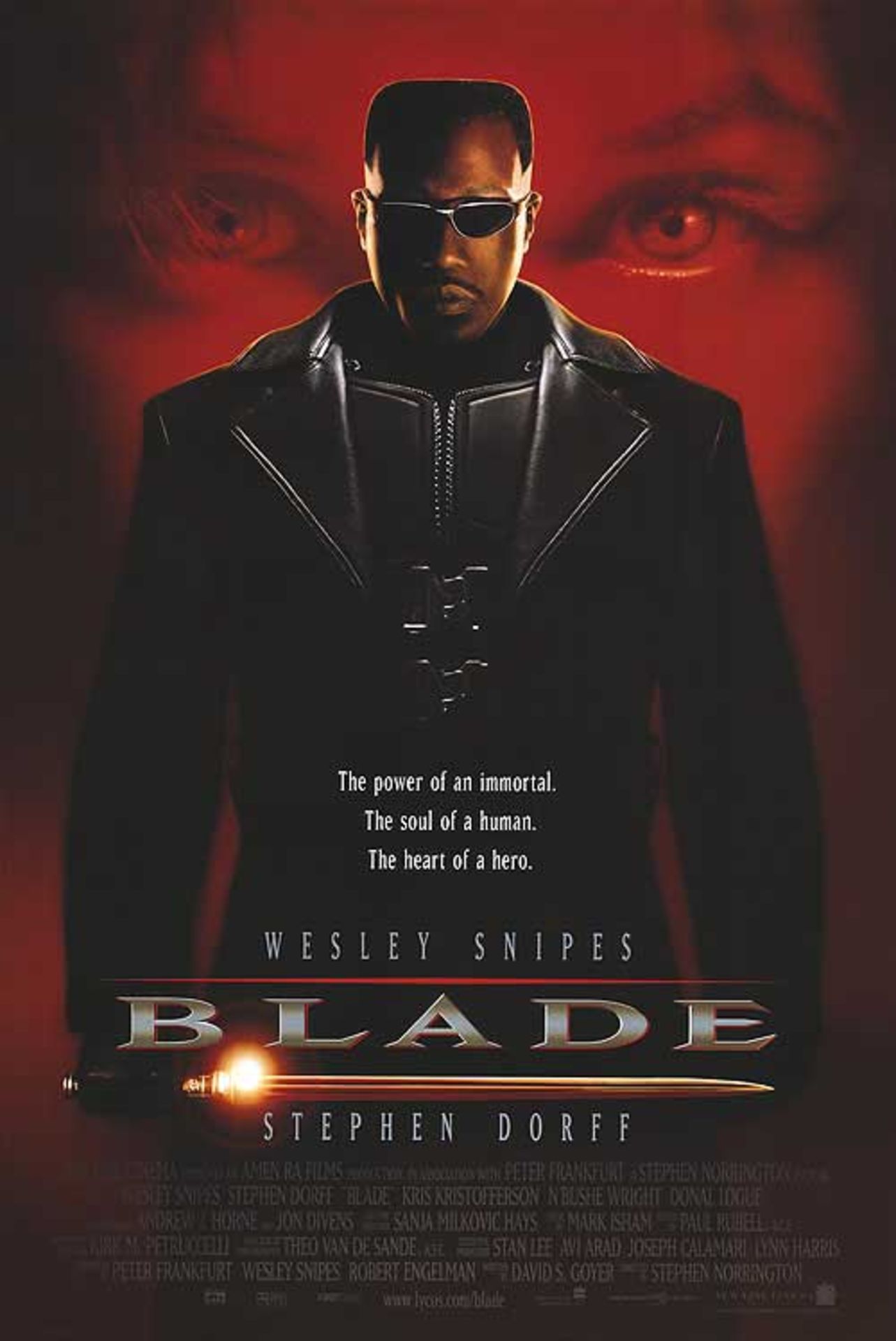 Original cinema film poster Blade 1000mm x 690mm