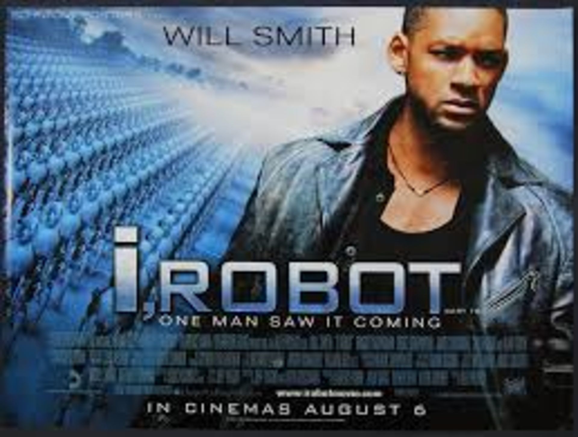 Original cinema film poster I Robot 760mm x 1000mm