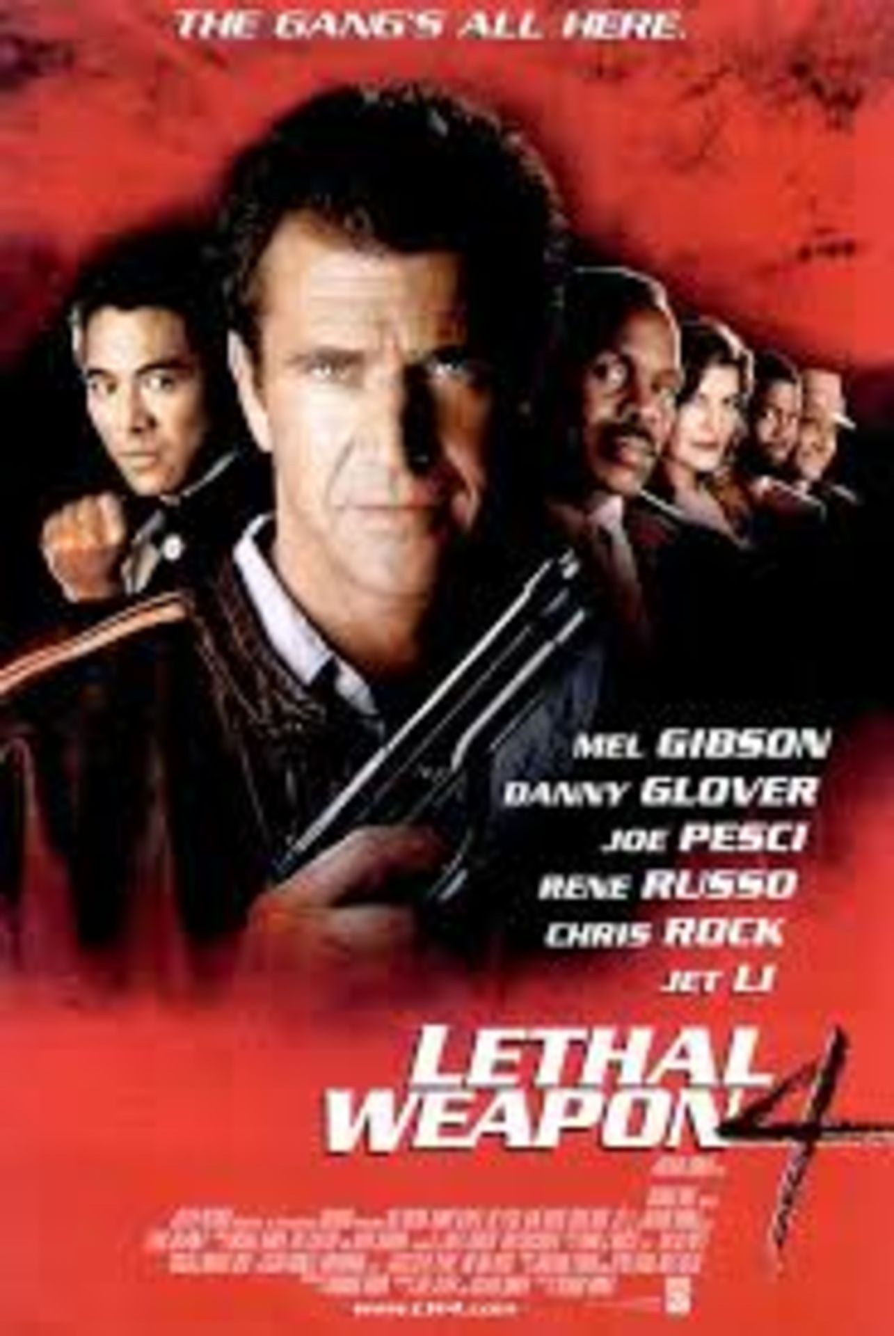 Original cinema film poster Leathal Weapon 4 1000mm x 690mm