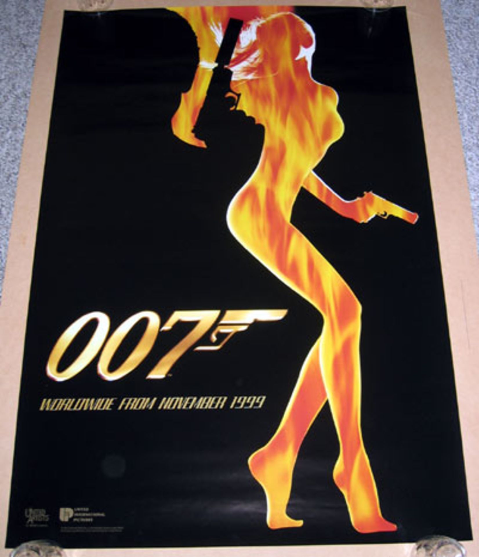 Original cinema film poster James Bond The World is Not Enough 760mm x 1000mm