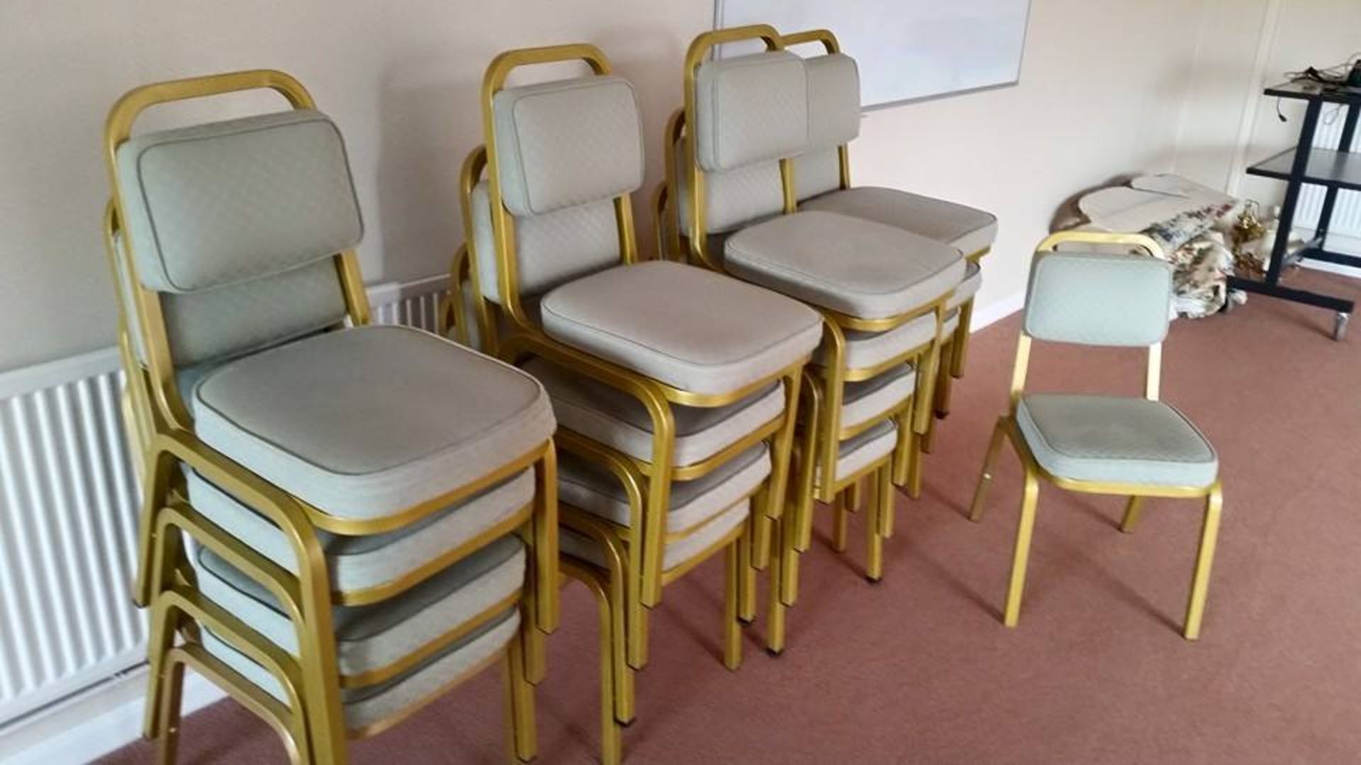 17 x stacking banquet chairs