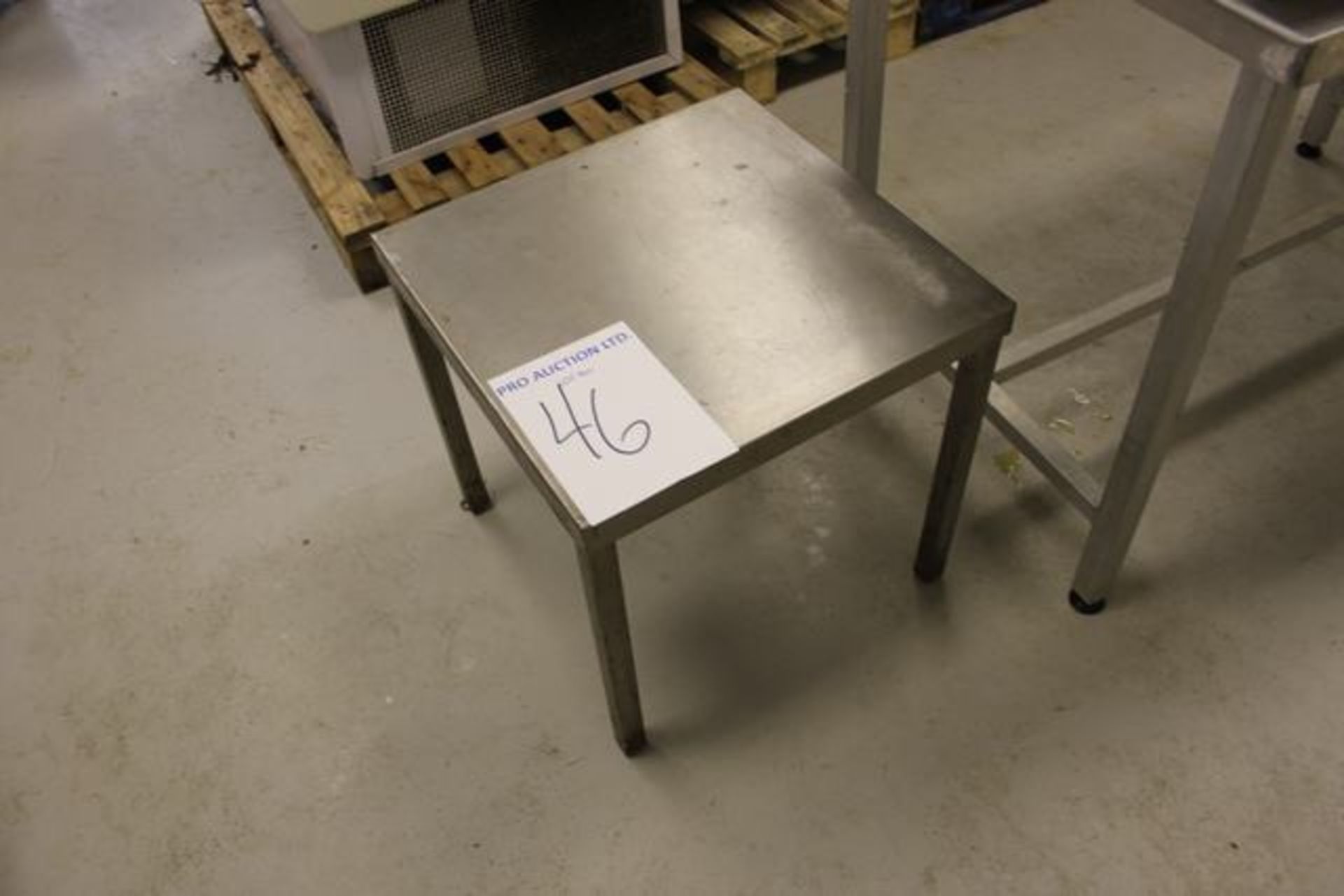 Stainless Steel low level table 500mm x 500mm x500mm Lift out charge  5