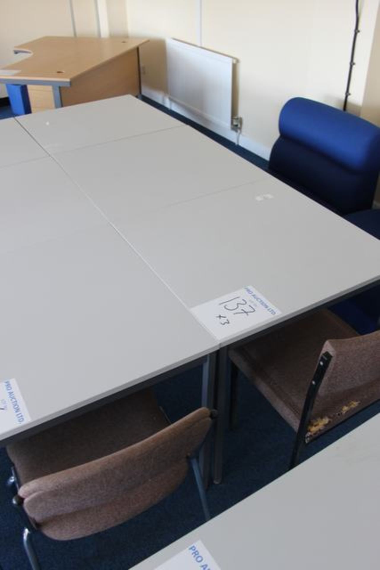 3 x modular tables 750mm x 750mm Lift out charge  5