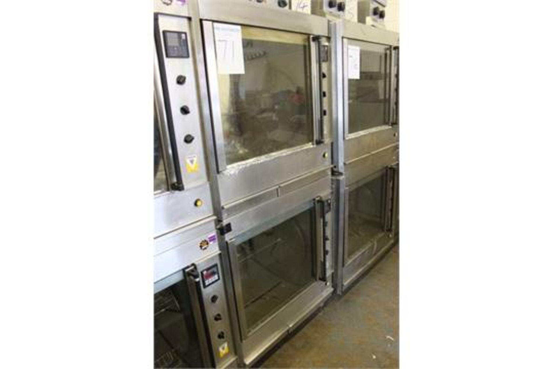 Vanguard double glass door rotisserie oven type RT214