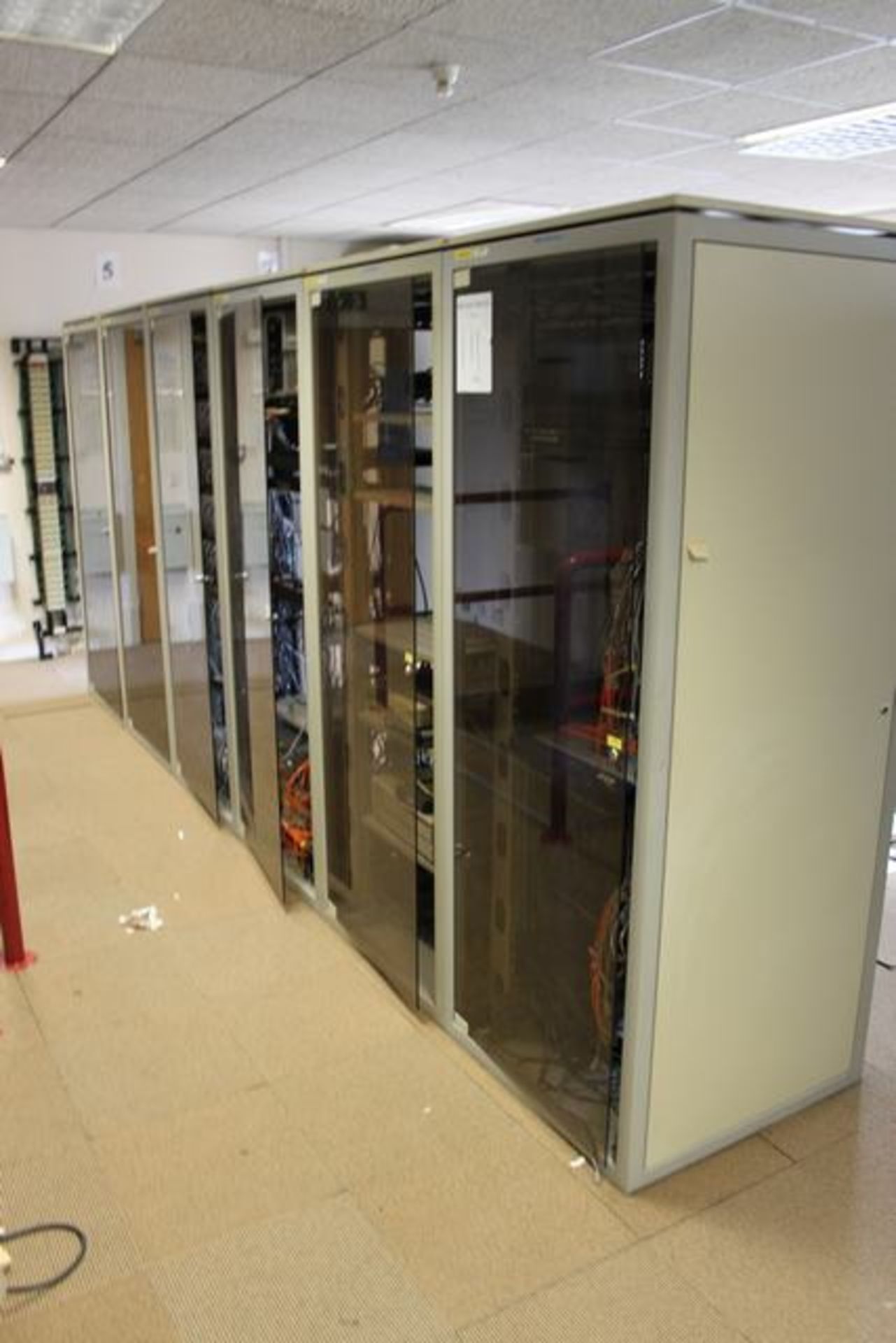 A bank of 6 x server racks 780mm x 780mm x 2050mm >>Lift out charge  50