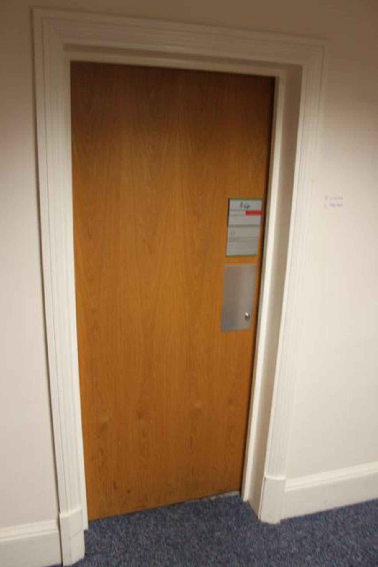 Fire rated door 840mm x 2030mm x 45mm >>Lift out charge  5