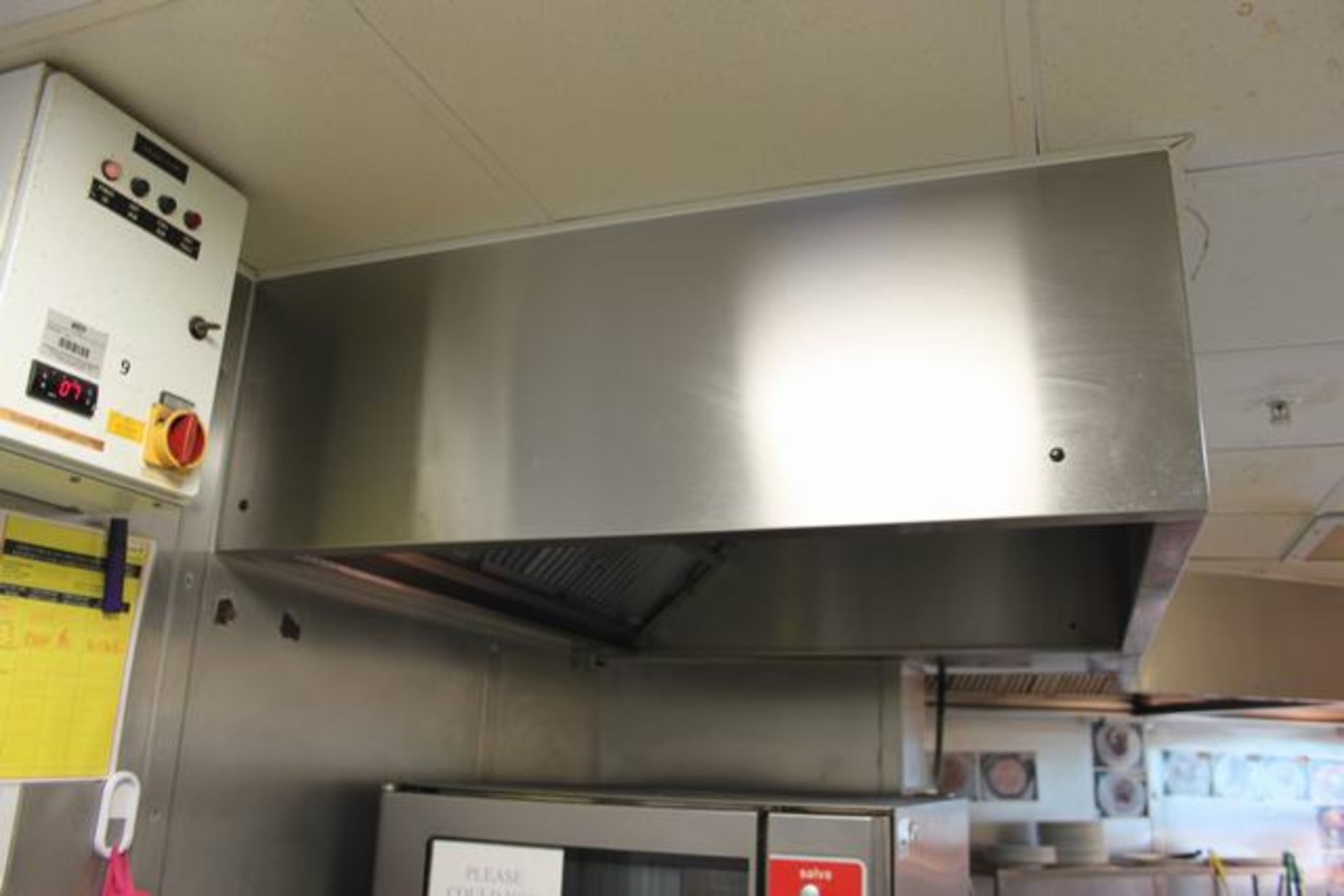 Halton Stainless steel extraction canopy 3 x filters 1300mm x 1200mm