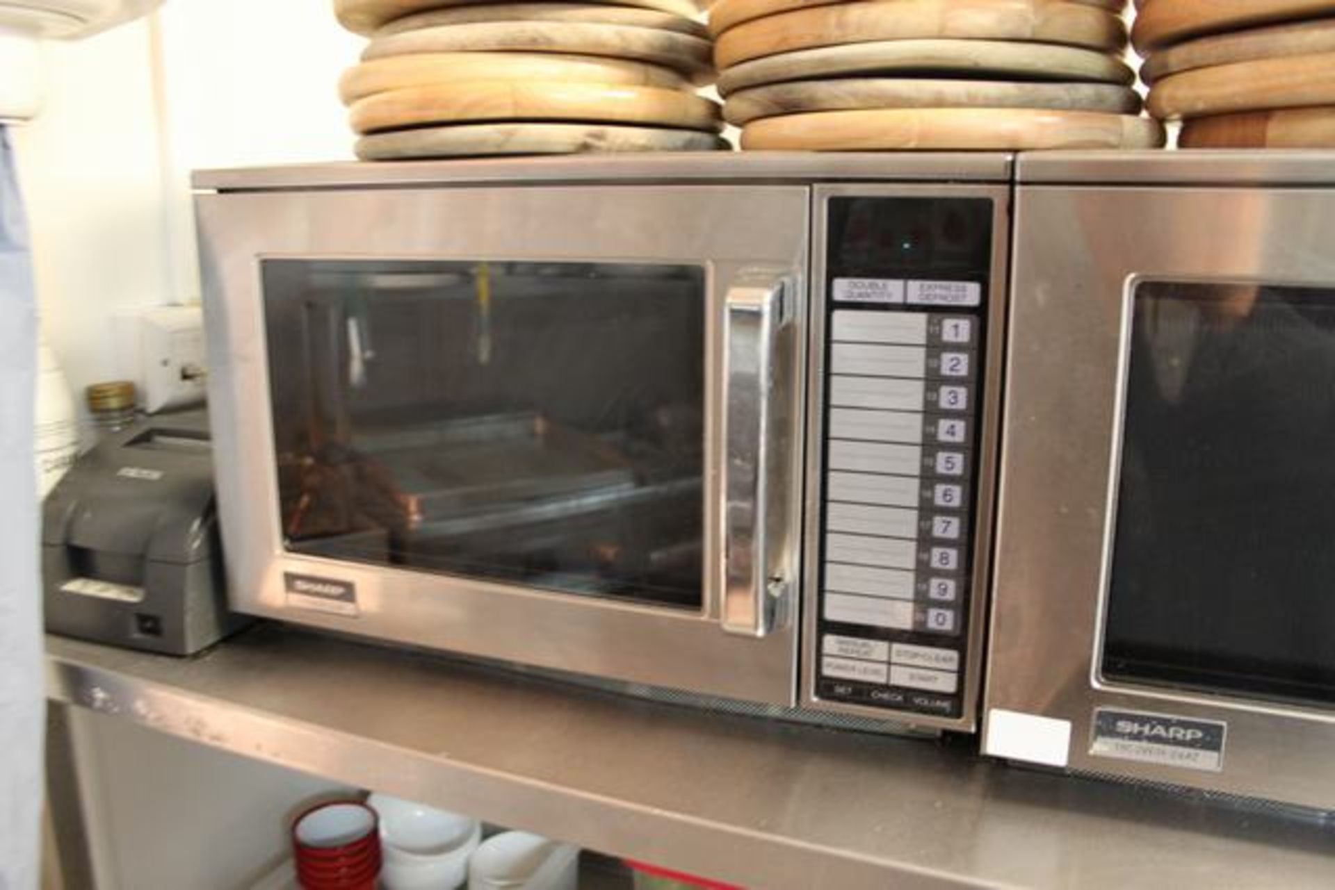 Sharp model W/R-24AT stainless steel commercial micro wave oven