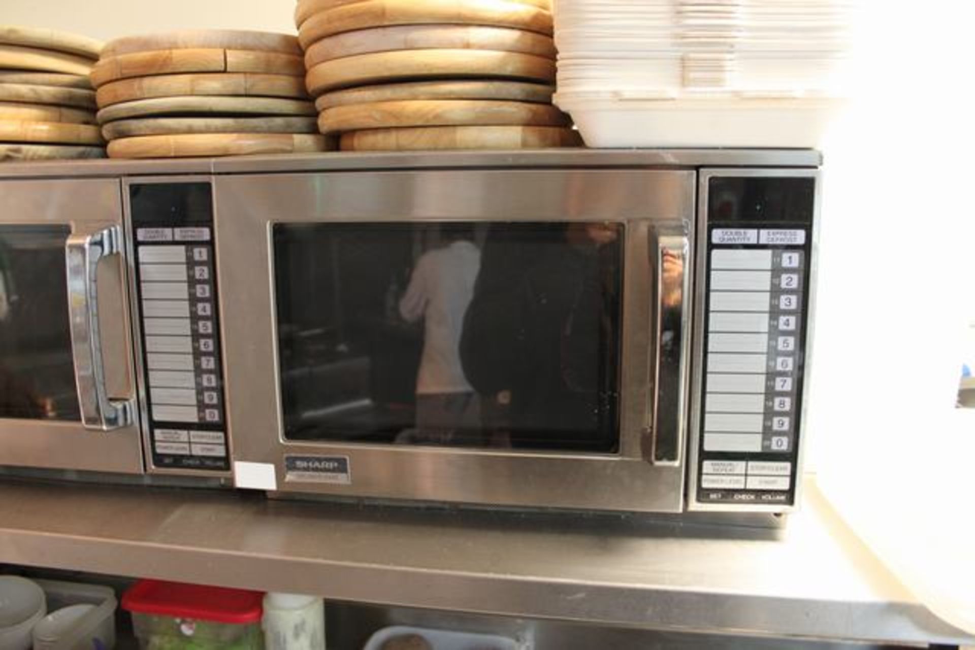 Sharp model W/R-24AT stainless steel commercial micro wave oven