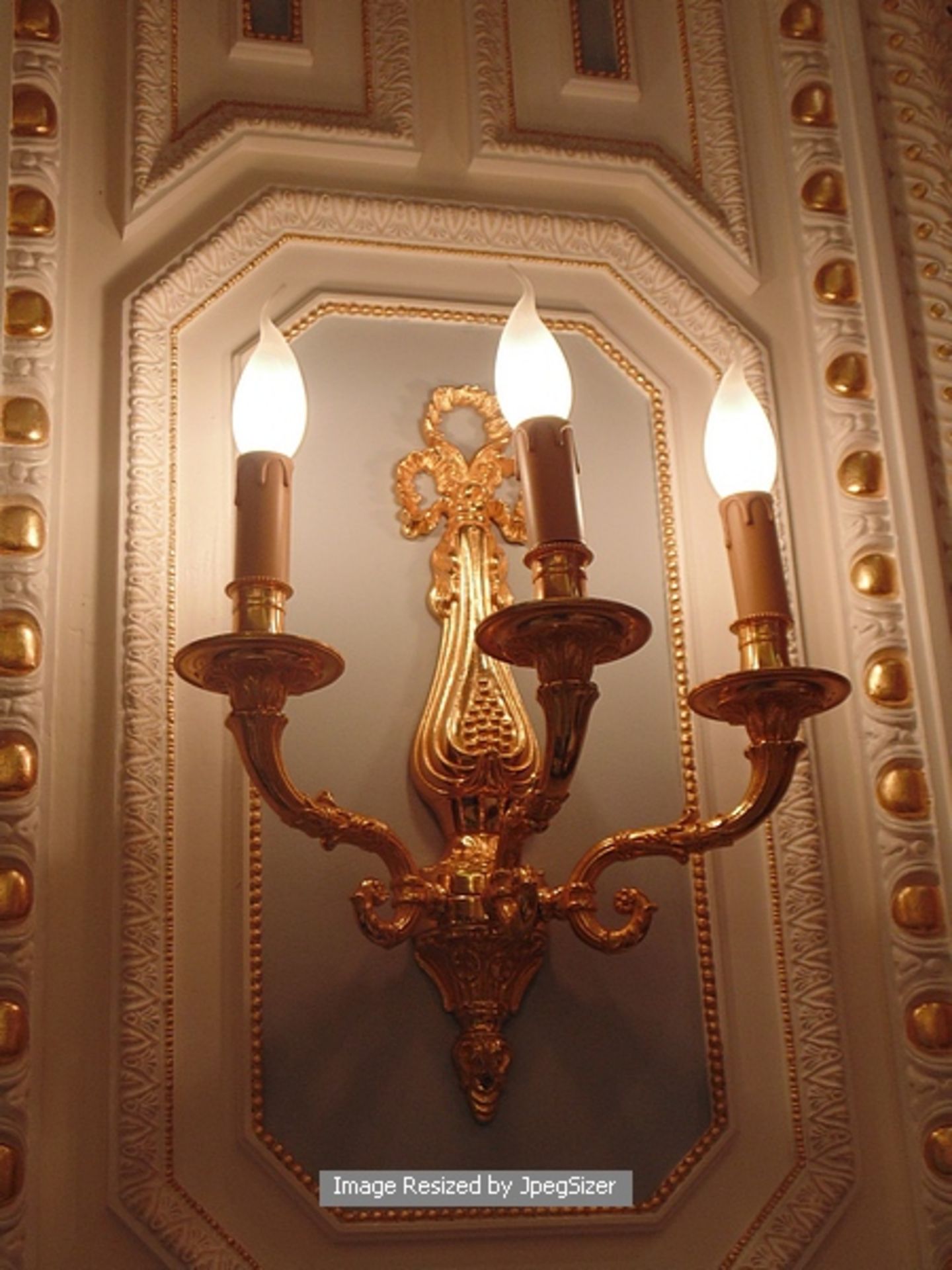 A pair and another single (3 in total) Laudarte wall sconces three candle wall light, bronze - Image 2 of 3