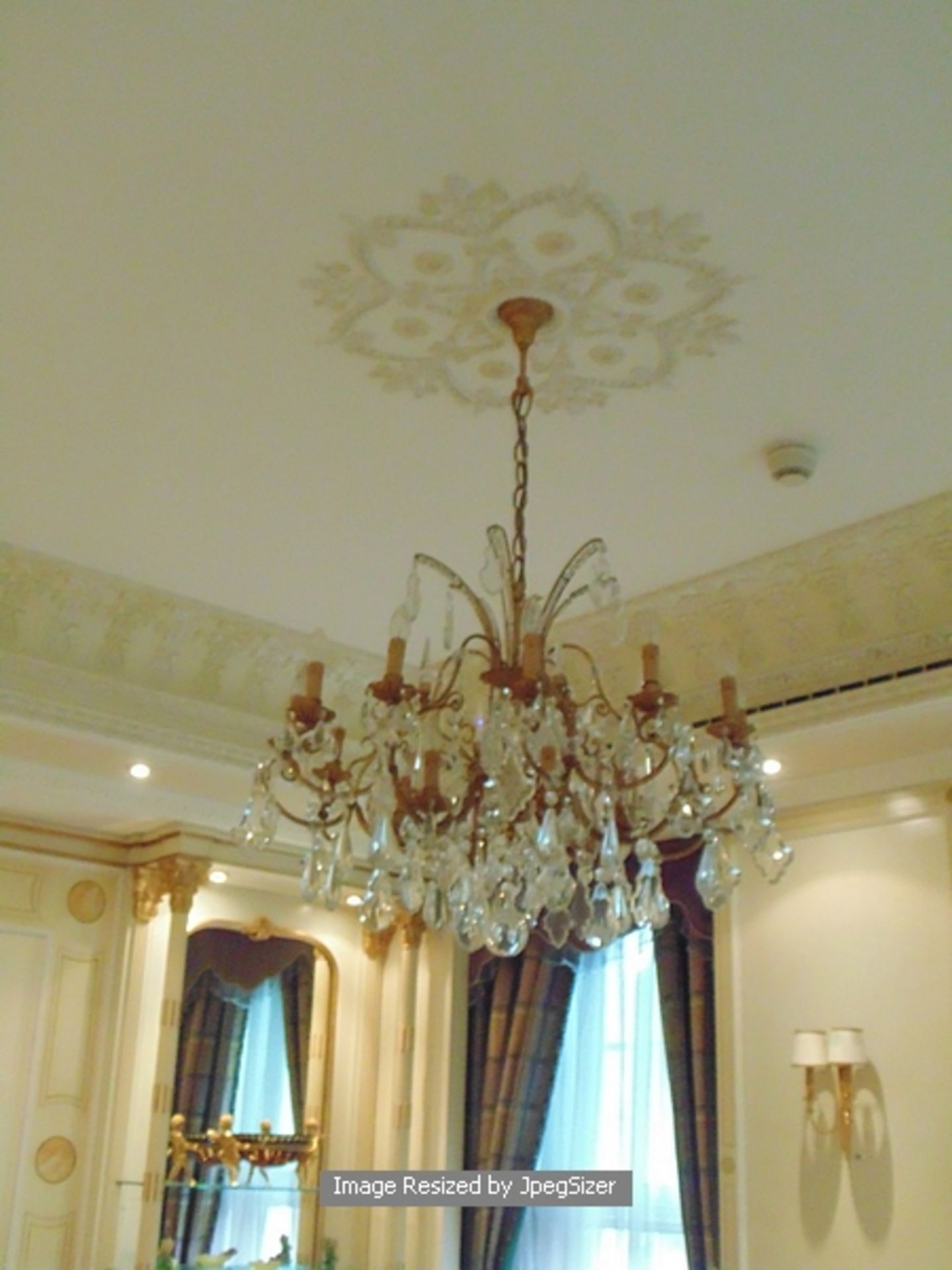 French bronze and crystal 18 arm chandelier 1250mm dropThe buyer to remove at own costs or appoint - Image 3 of 3