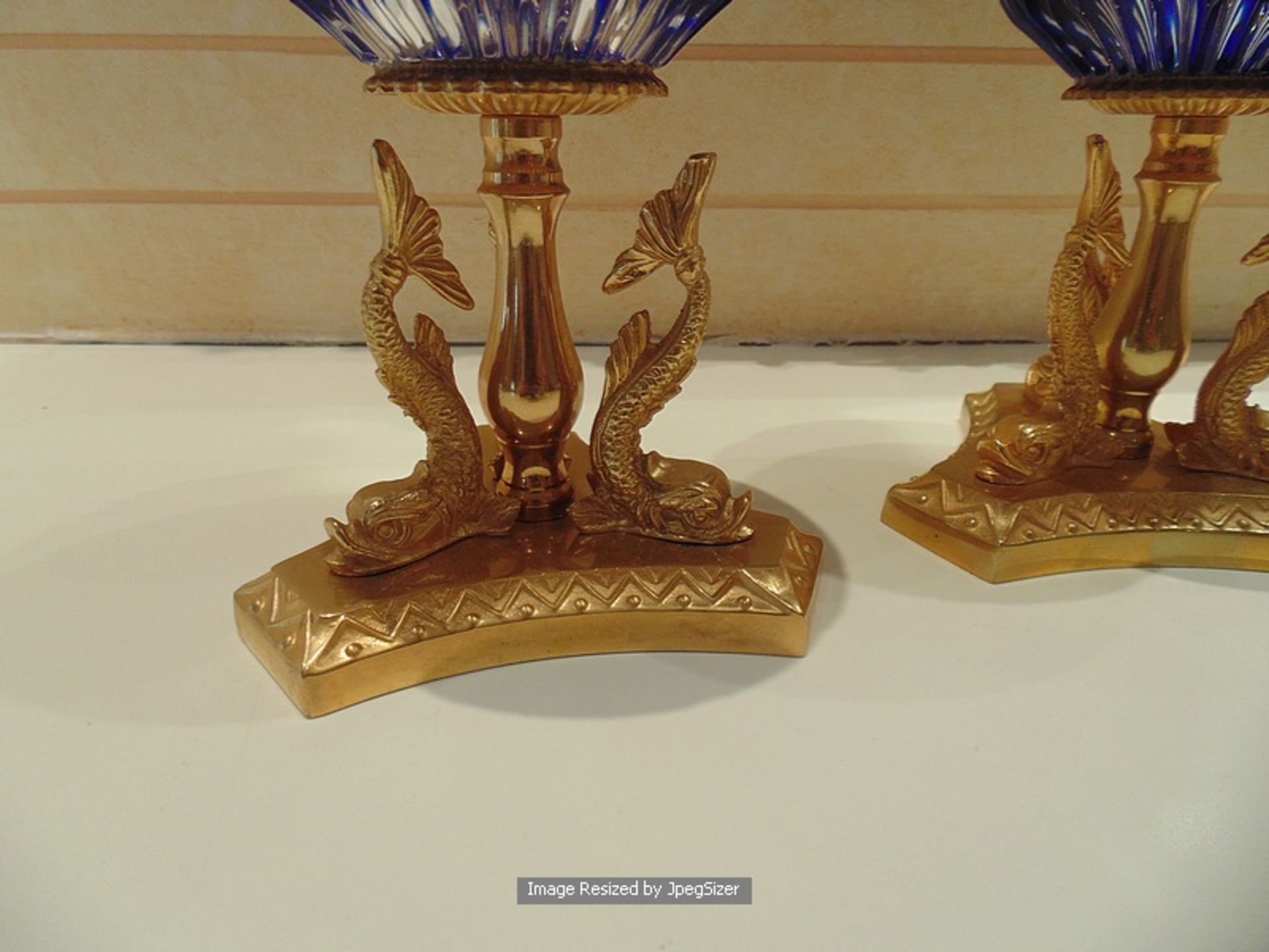 A pair of Baldi Home Jewels The Grand Romanov Double Eagle Egg, the heavily cut crystal egg - Image 2 of 2