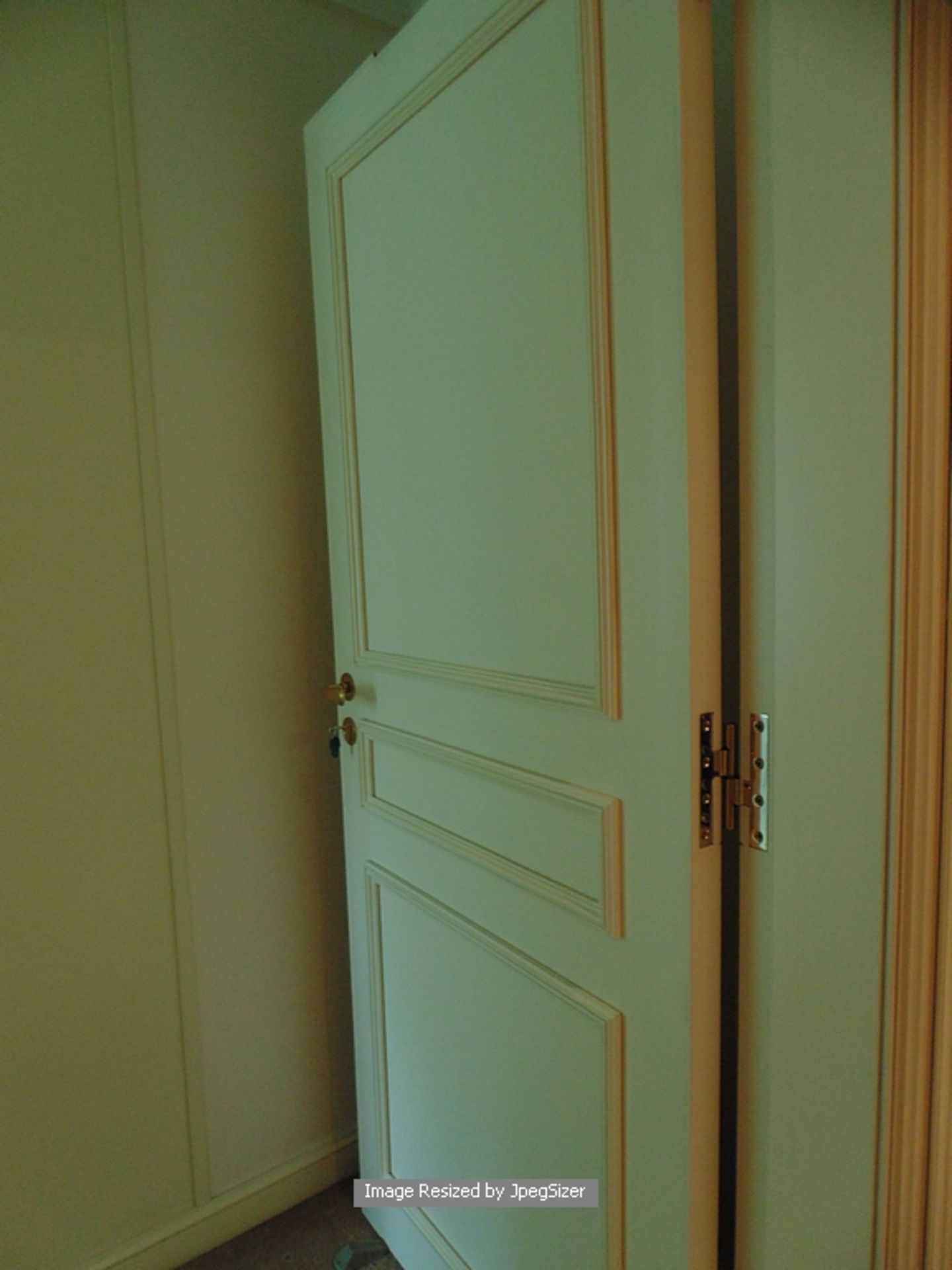 A white elegant solid core internal panel door 820mm x 1990mm x 45mm with premium hardware ( nb. 8 x