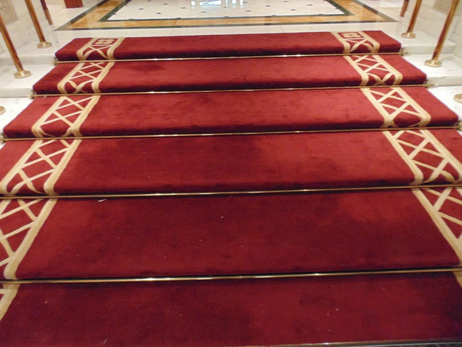 Wool stairwell carpet runner 5 treads 2700mm wide