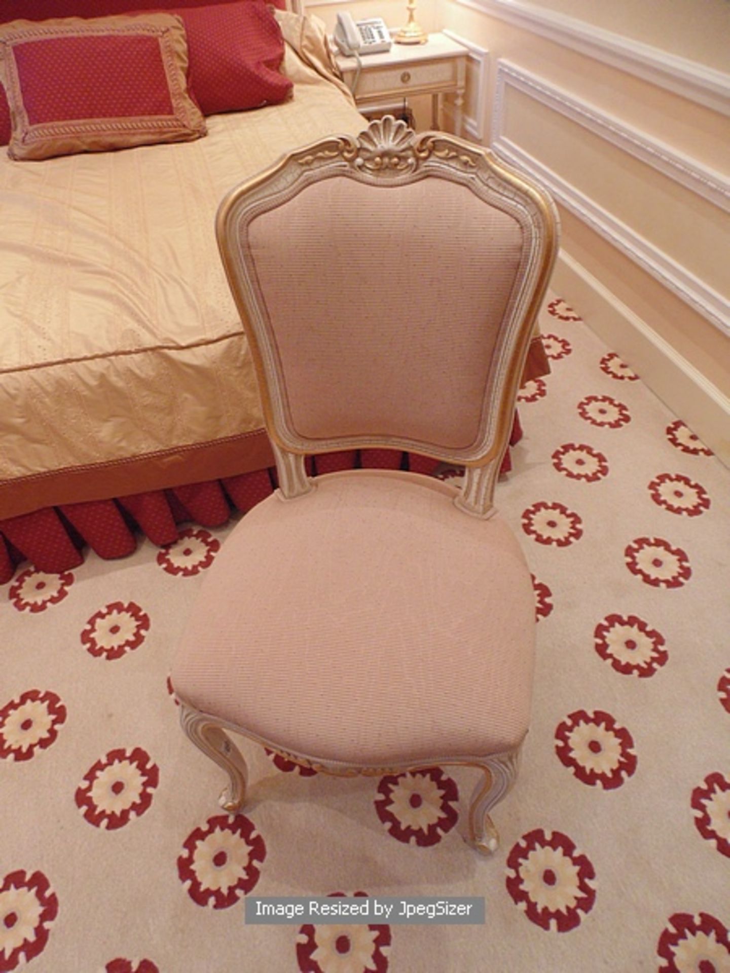 Italian Neoclassical side chair carved crest over the upholstered back raised on cabriole legs