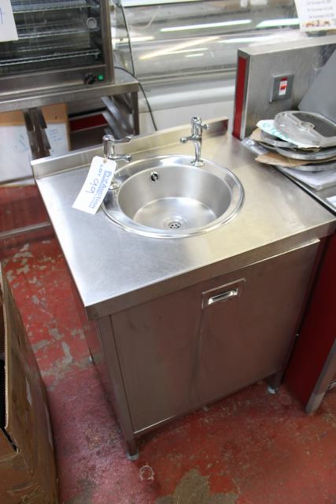 Stainless steel hand wash basin 700mm x 600mm